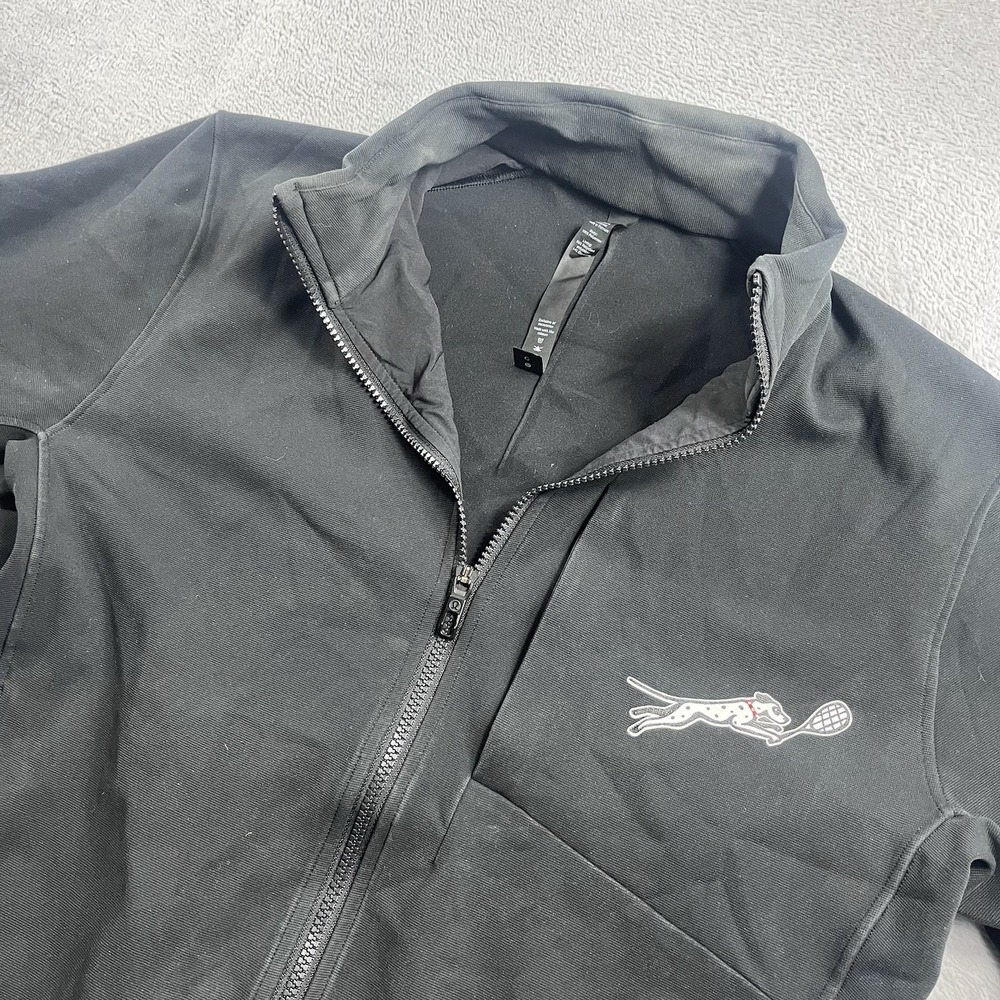 Lululemon Trainer Jacket Mens Large Black Full Zip Track Athleisure Stretch EUC